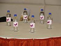 Pink Butterfly Birthday theme Water bottle wrappers